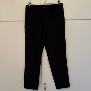 LIKE NEW Loft Black & Brown Checkered Pants Trousers Work Windowpane